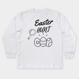 Easter Hunt Kids Long Sleeve T-Shirt